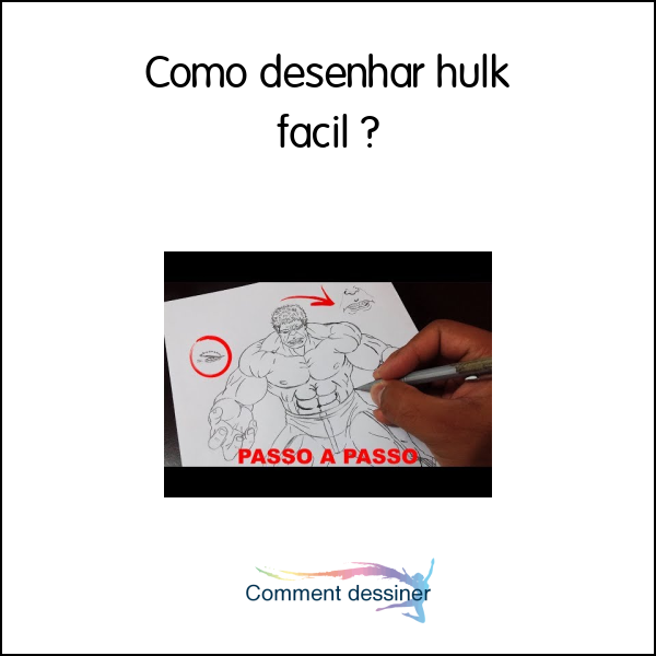 Como desenhar hulk facil